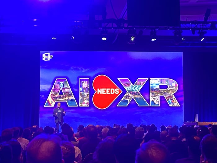 'AI needs XR' tagline at AWE USA 2025